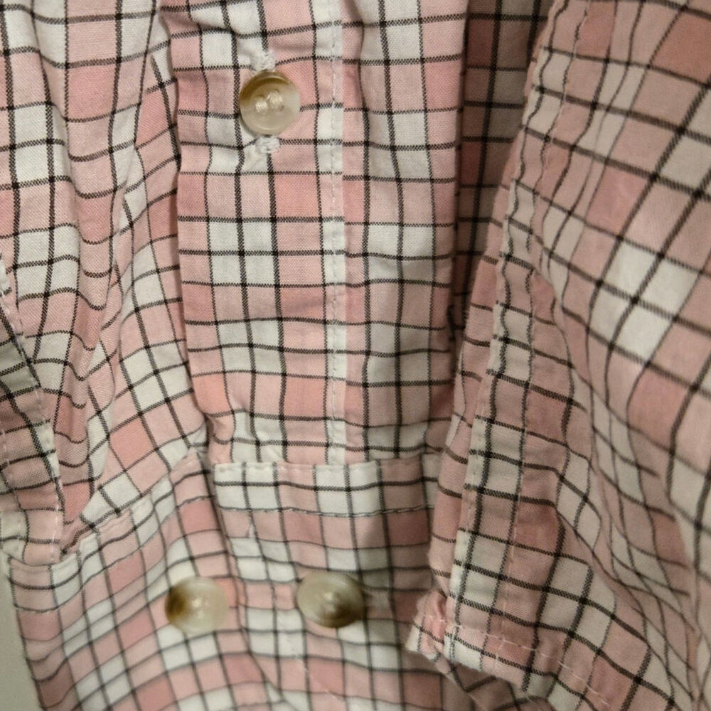 Men's Button-Down Plaid Shirt in Pink by Brooks Brothers - Picture 5 of 7